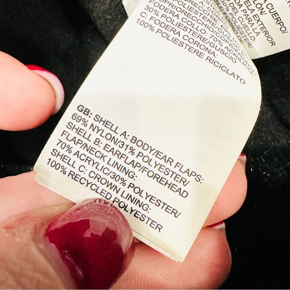 The North Face Hoser Charcoal Grey Faux Fur Lined Trapper Bomber Hat - Picture 6 of 6